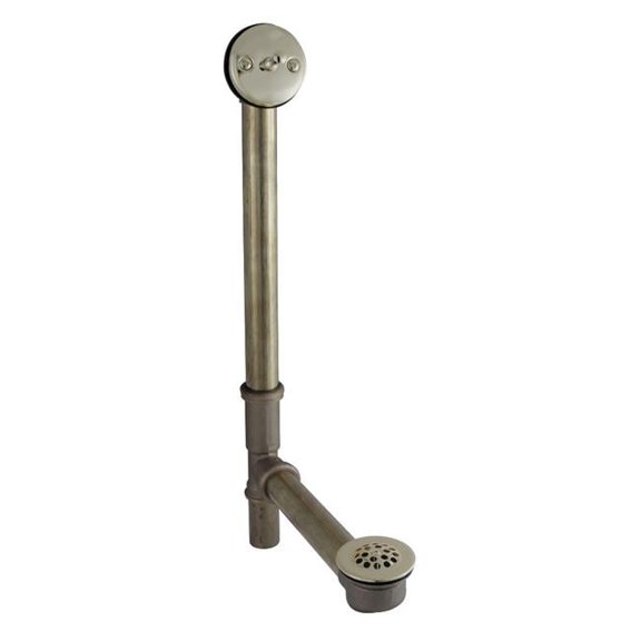 16 in. Made To Match Trip Lever Waste & Overflow Drain, Polished Nickel