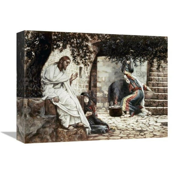 16 in. Magdalene at the Feet of Jesus Art Print - James Tissot