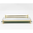 thumbnail image 1 of 16 in. Mirror & Gold Rectangular Glass Vanity Tray, 1 of 1