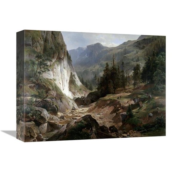 16 in. Mountain Landscape Art Print - Herman Fueschel
