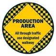 thumbnail image 1 of 16 in. Non-Slip Floor Marker Circle Vinyl Decal - Production Area, 1 of 1