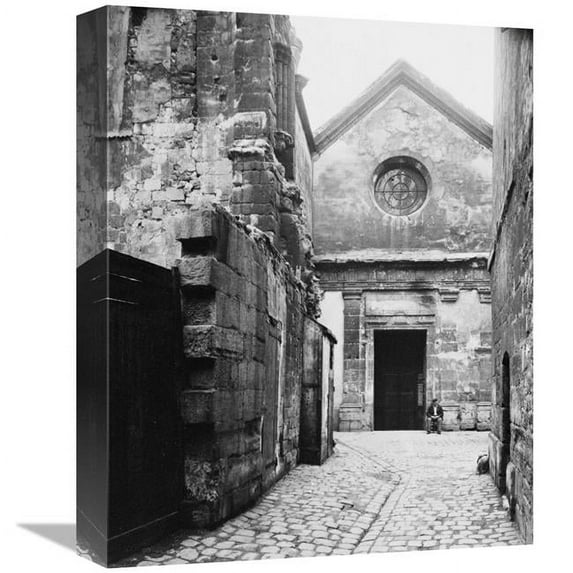 16 in. Paris, 1898 - The Facade of Saint Julien Le Pauvre Art Print - Eugene Atget