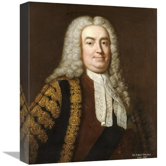 16 in. Portrait of Sir Robert Walpole Art Print - Jean Baptiste Van Loo