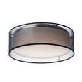 thumbnail image 1 of 16 in. Prime LED Flush Mount Ceiling Light, Black Organza, 1 of 1