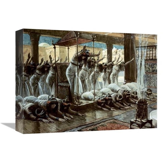 16 in. Queen of Sheba Visits Solomon Art Print - James Tissot