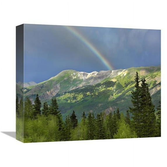16 in. Rainbow Over Brown Mountain, Colorado Art Print - Tim Fitzharris