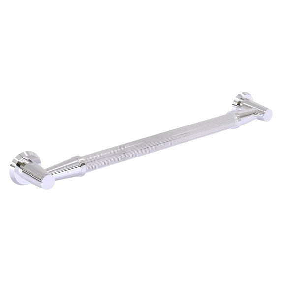 16-in Reeded Grab Bar in Polished Chrome