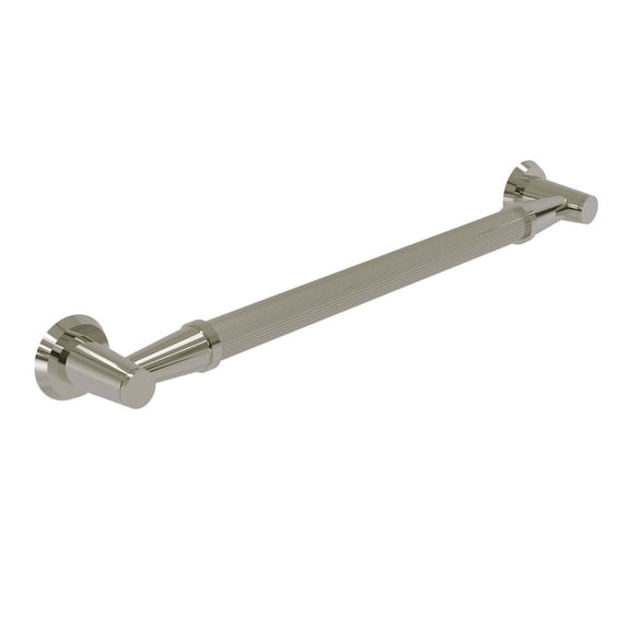 16-in Reeded Grab Bar in Polished Nickel