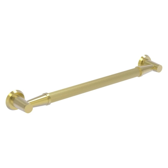16-in Reeded Grab Bar in Satin Brass