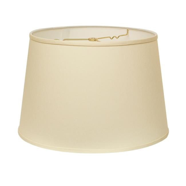 Ivory Cotton Empire Lampshade with Brass Washer Fitter