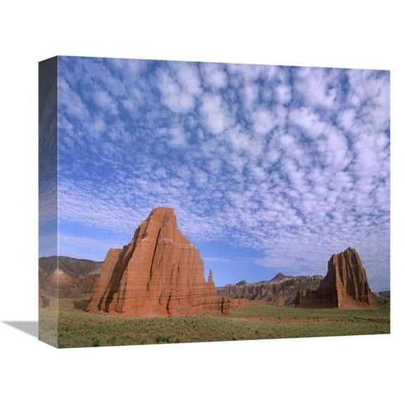 16 in. Sandstone Formations, Temples of the Sun & Moon, Capitol Reef National Park, Utah Art Print - Tim Fitzharris
