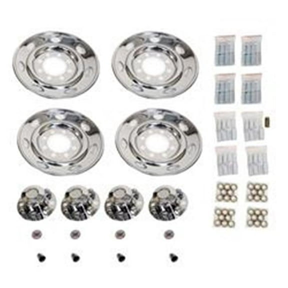 16 in. Single Wheel Tandem Trailer 8 Lug 7 Oval Hand Hole Dotliner Simulator Set