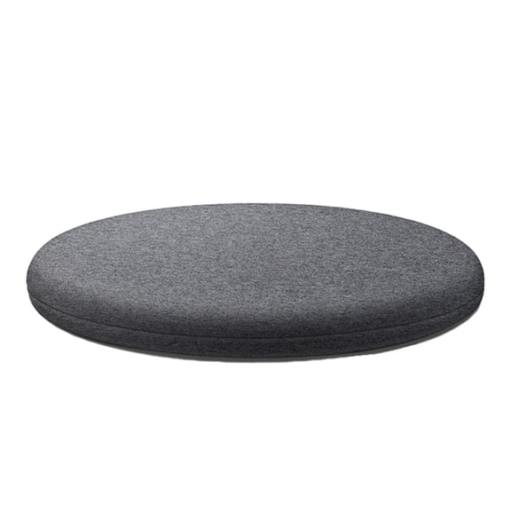 16 in Soft Futon Cushion, Memory Foam Round Cushion Padded Home Decor Futon Non- Chair Pads, Dark Gray