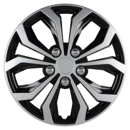 16 in. Spyder Performance Wheel Cover, Black & Silver 2 Tone Finish