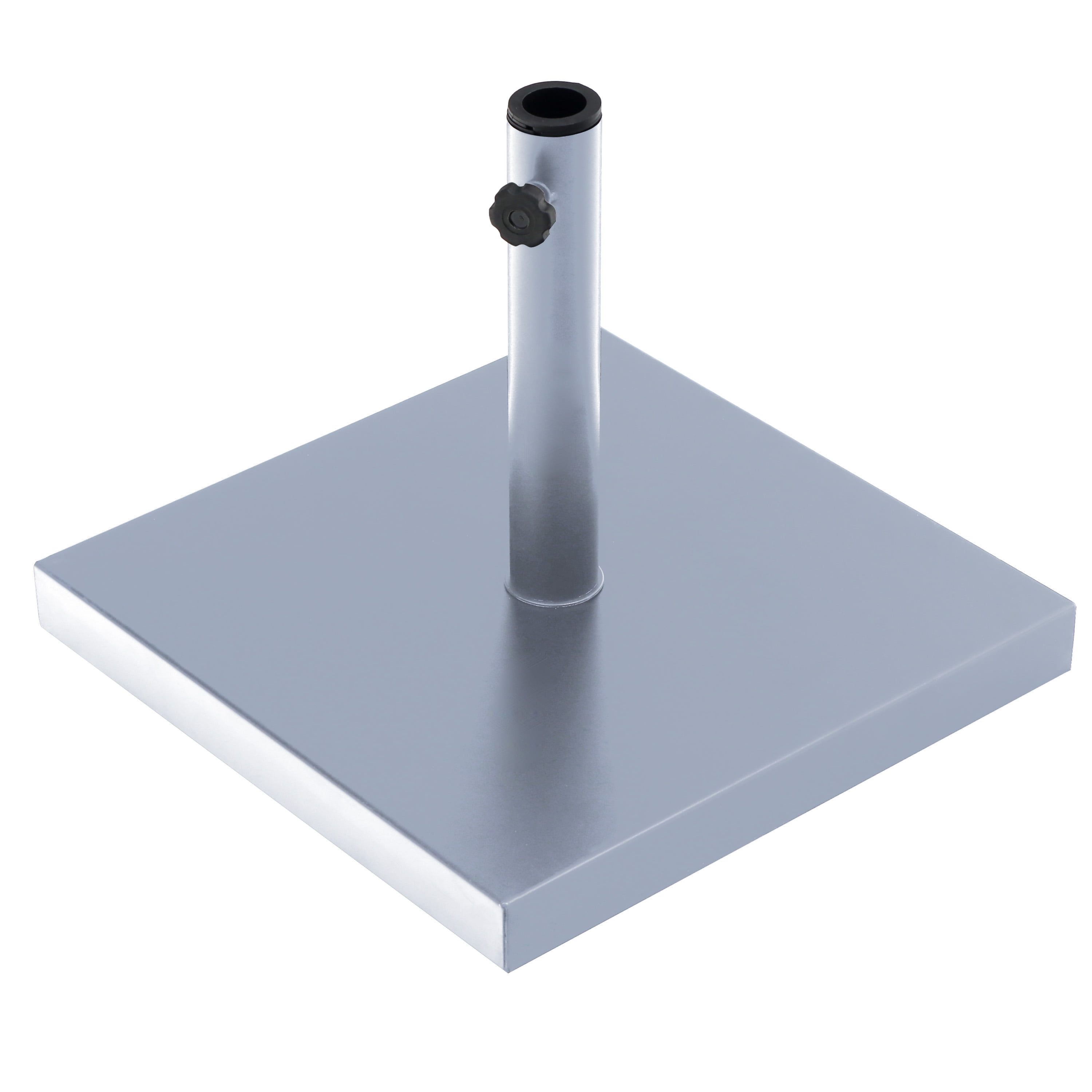 Gray Concrete 16" Square Patio Umbrella Base