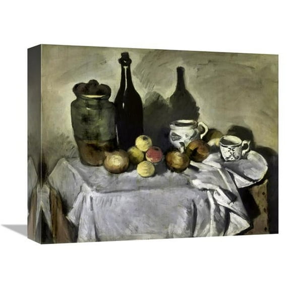 16 in. Still Life with Table Utensils Art Print - Paul Cezanne