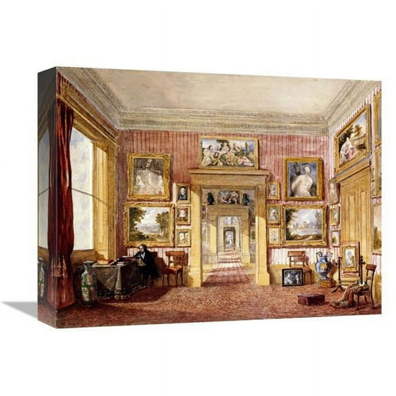 16 in. The Dining Room at Thirlestaine House Art Print - Harriet Rushout-Bowles