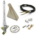 thumbnail image 1 of 16 in. Transmission Mount E-Brake Handle Tan Boot, Chrome Ring & Cable Kit for GM Clevis, 1 of 1