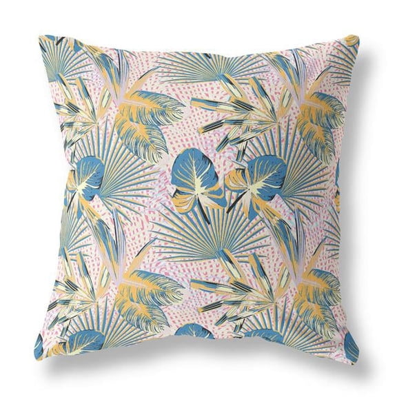 16 in. Tropical Indoor & Outdoor Throw Pillow, Multi Color