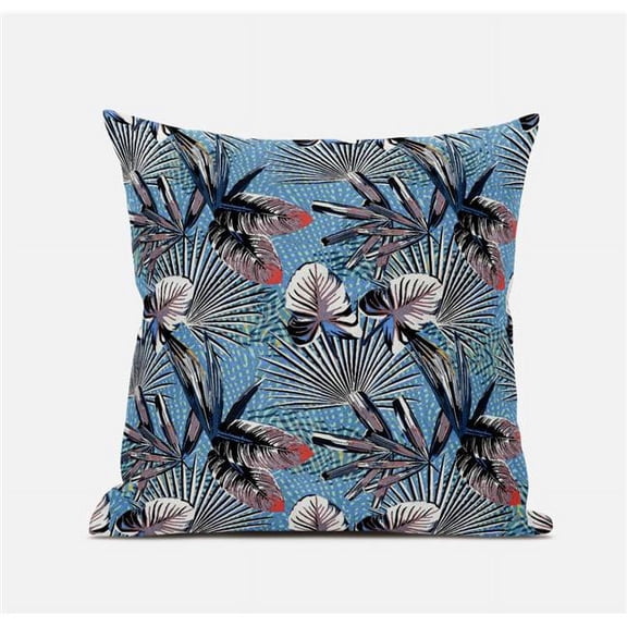 16 in. Tropical Suede Throw Pillow, Multi Color