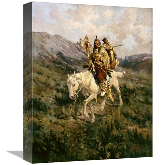 16 in. Visit to Another Tribe Art Print - Edgar Samuel Paxson