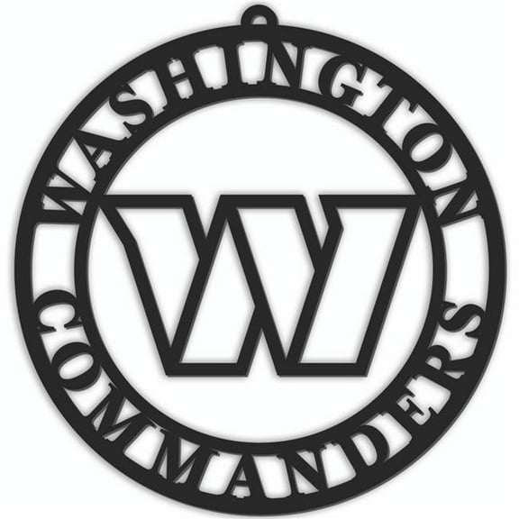 16 in. Washington Commanders Sign Door Hanger