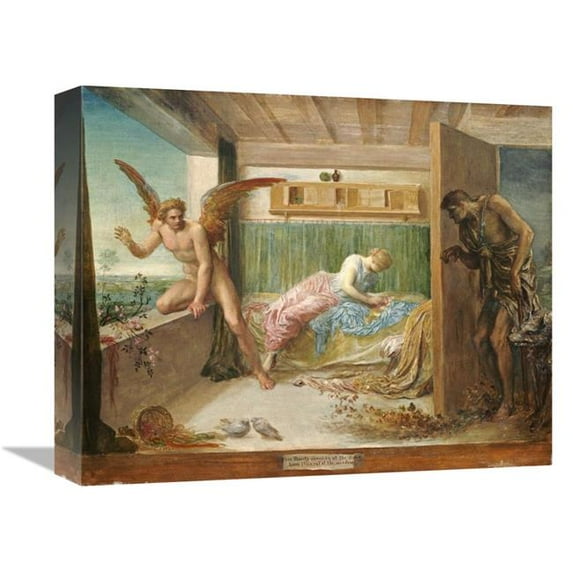 16 in. When Poverty Comes in at the Door, Love Flies Out of the Window Art Print - George Frederick Watts