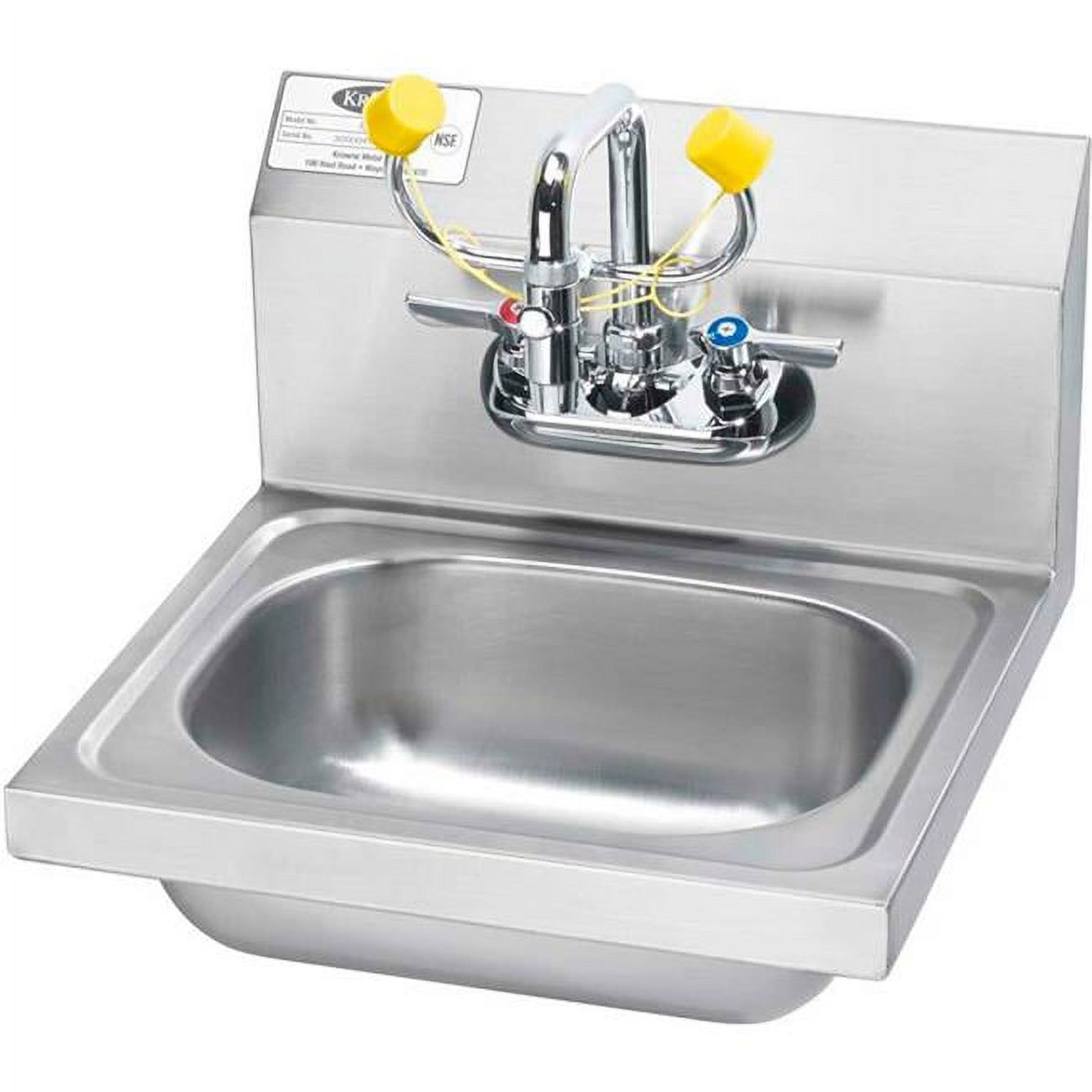 16 in. Wide Hand Sink with Eyewash