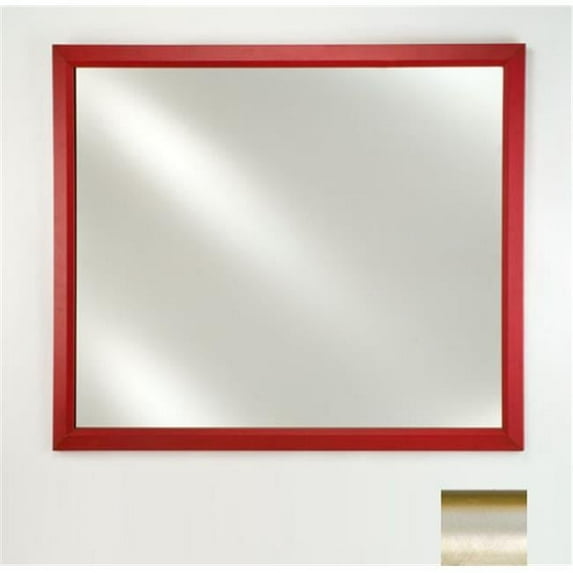 16 in.x 22 in.Signature Plain Mirror - Brushed Satin Silver