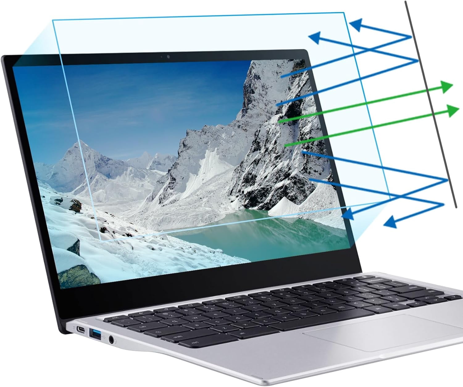 16 inch Anti Blue Light Screen Protector, Eye Protection Anti Glare ...