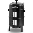 thumbnail image 1 of 16 inch Charcoal Smoker, Vertical BBQ Grill, Heavy Duty 4 In 1 Fire Pit with built-in Thermometer & Adjustable Vent System for Backyard Patio Camping, 1 of 8