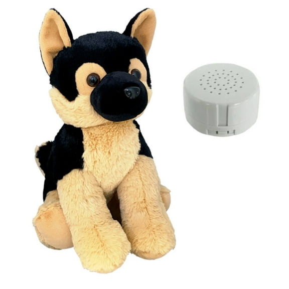 Plush Gear Duke The German Shepherd 16" Stuffed Animal Toy with Recorder for Kids and Collectors