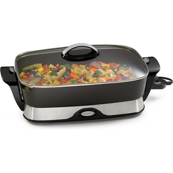 16-inch Electric Foldaway Skillet, Black