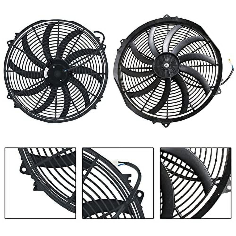 16 inch Electric Radiator Fan, 3000 CFM 10 Blades Electric Fan ...