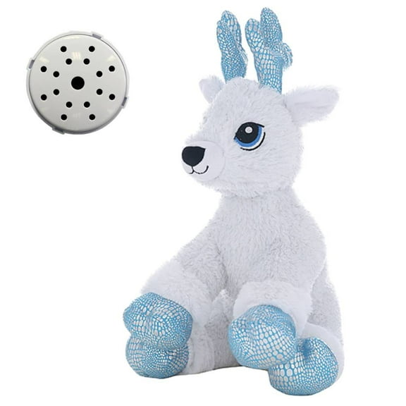 16 inch Flash the Reindeer Plush Toy with Recorder Device Stuffed Animal with Voice Recording Feature