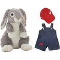 thumbnail image 1 of Plush Gear Forest the Bunny 16" with Farmer Outfit – Adorable Stuffed Animal for Kids & Gifts, 1 of 1