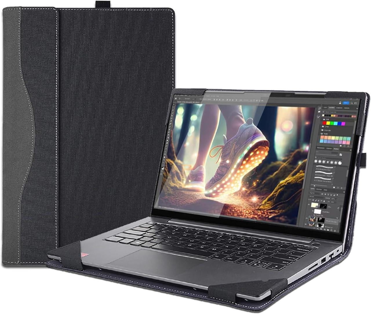 16 inch Laptop Cover Case for Lenovo Yoga 7 2-in-1 16AHP9 /16IML9 & Yoga Slim 7 Pro 16ACH6 16ARH7 16IAH7,PU Leather Protective Shell Detachable Laptop Bag Accessory