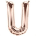 thumbnail image 1 of 16 inch Letter U - Northstar - Rose Gold (Air-Fill Only) Foil Mylar Balloon - Party Supplies Decorations, 1 of 1