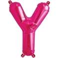 thumbnail image 1 of 16 inch Letter Y - Northstar - Magenta (Air-Fill Only) Foil Mylar Balloon - Party Supplies Decorations, 1 of 1