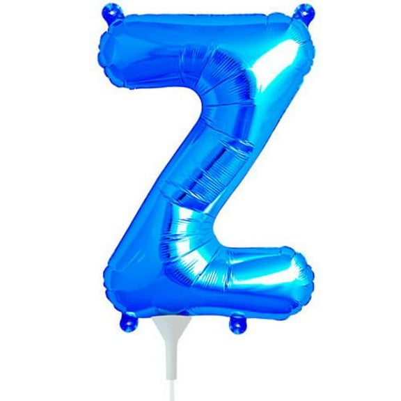 16 inch Letter Z - Northstar - Blue (Air-Fill Only) Foil Mylar Balloon - Party Supplies Decorations