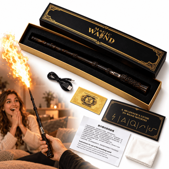 16 inch Magic Wand for Kids,Fireball Shooting Magic Wand Incendio Wands ...