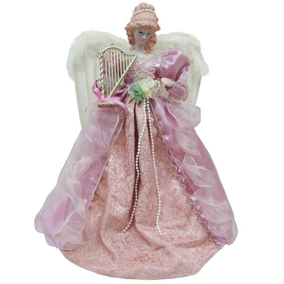 16 inch Mauve Victorian Angel - pink