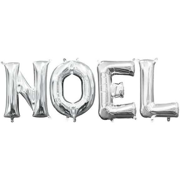 16 inch Noel - Anagram Letters Kit (Air-Fill Only) Foil Mylar Balloon - Party Supplies Decorations