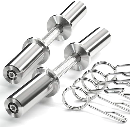 2 Inch Weight Handle 16 inch Olympic Dumbbell Handles, 150LBS Weight Capacity Steel Dumbbell ...