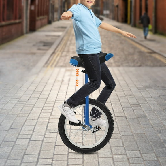 16-inch One Wheel Balance Exercise Bicycle Adjustable For Adults Kids NEW