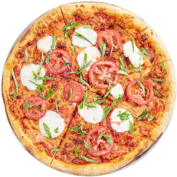 16 inch Pizza Pan,Restaurant Aluminum Pizza Pan,Round Pizza Pie Cake Plate Rust Free Pizza Pie Cake Tray Crisper Pan for Oven Baking Home Kitchen Easy Clean, Dishwasher Safe(1 Pack)