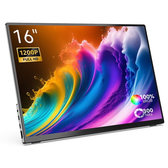 16-inch Portable Touchscreen Monitor - 1920x1200 IPS HD Screen, 60Hz ...