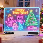 DIDUBUY Rechargeable LED Drawing Board for Kids, 16 inch 10-Color Light up Doodle Pad, 1500mAh Battery, Back to School, Birthday Gift for Children 3+