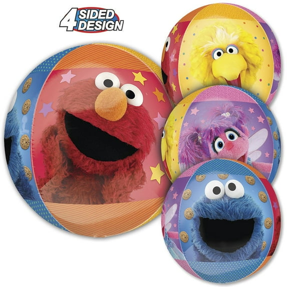 16 inch Sesame Street Fun Orbz Anagram Foil Mylar Balloon - Party Supplies Decorations