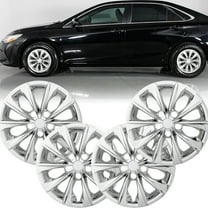 16 inch Set of 4 Hubcaps Fits for Toyota Camry 2015 2016 2017,Wheel Rims Cover for Toyota Camry Hybrid 2015 2016 2017,Chrome